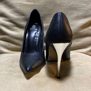Black & Chrome Scene Heels